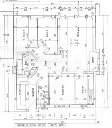 Bauzeichnung mit Ma&szlig;en